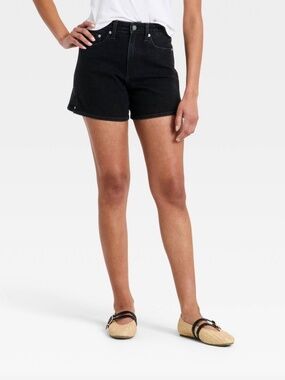 Universal Thread Black A-Line Denim Shorts NWT